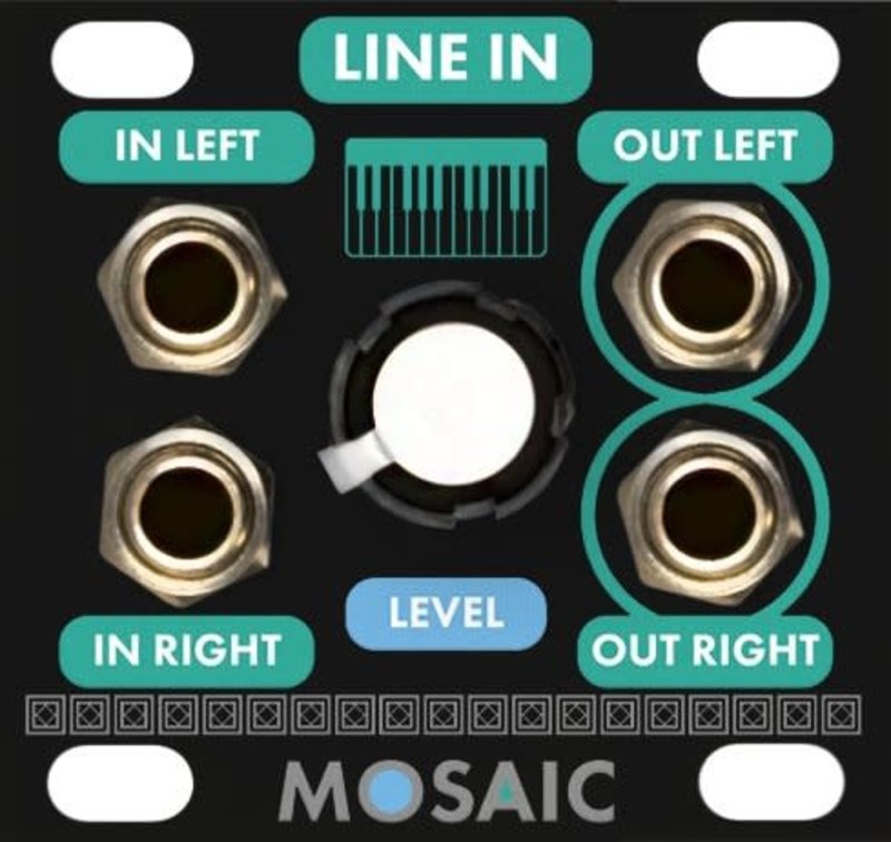 Mosaic 1U Line Input, Black