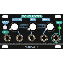 Mosaic 1U Mono Reverb, Black