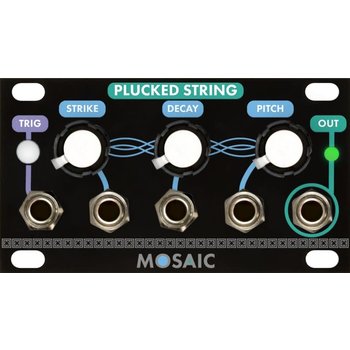 Mosaic 1U Plucked String, Black