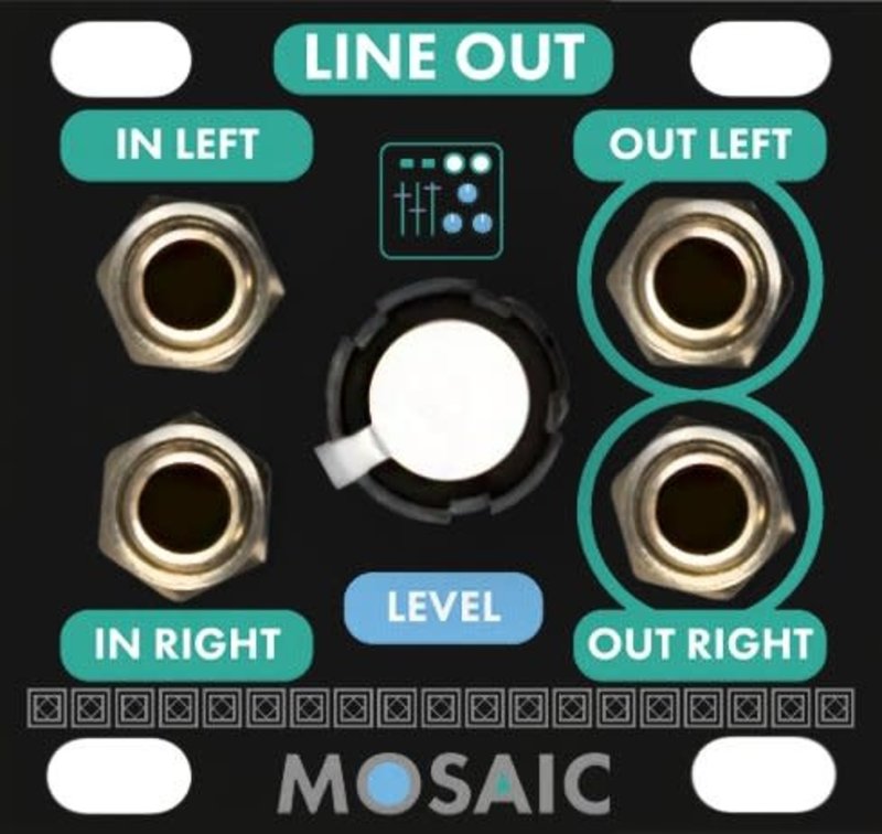 Mosaic 1U Line Output, Black