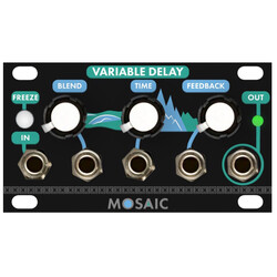Mosaic 1U Variable Delay, Black
