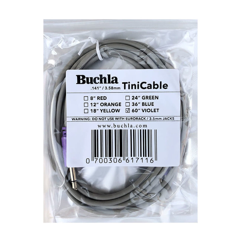 Buchla 3.58mm TiniCable, 60", Violet
