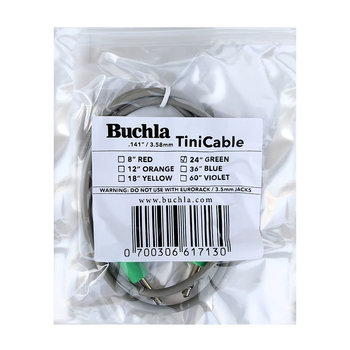 Buchla 3.58mm TiniCable, 24", Green