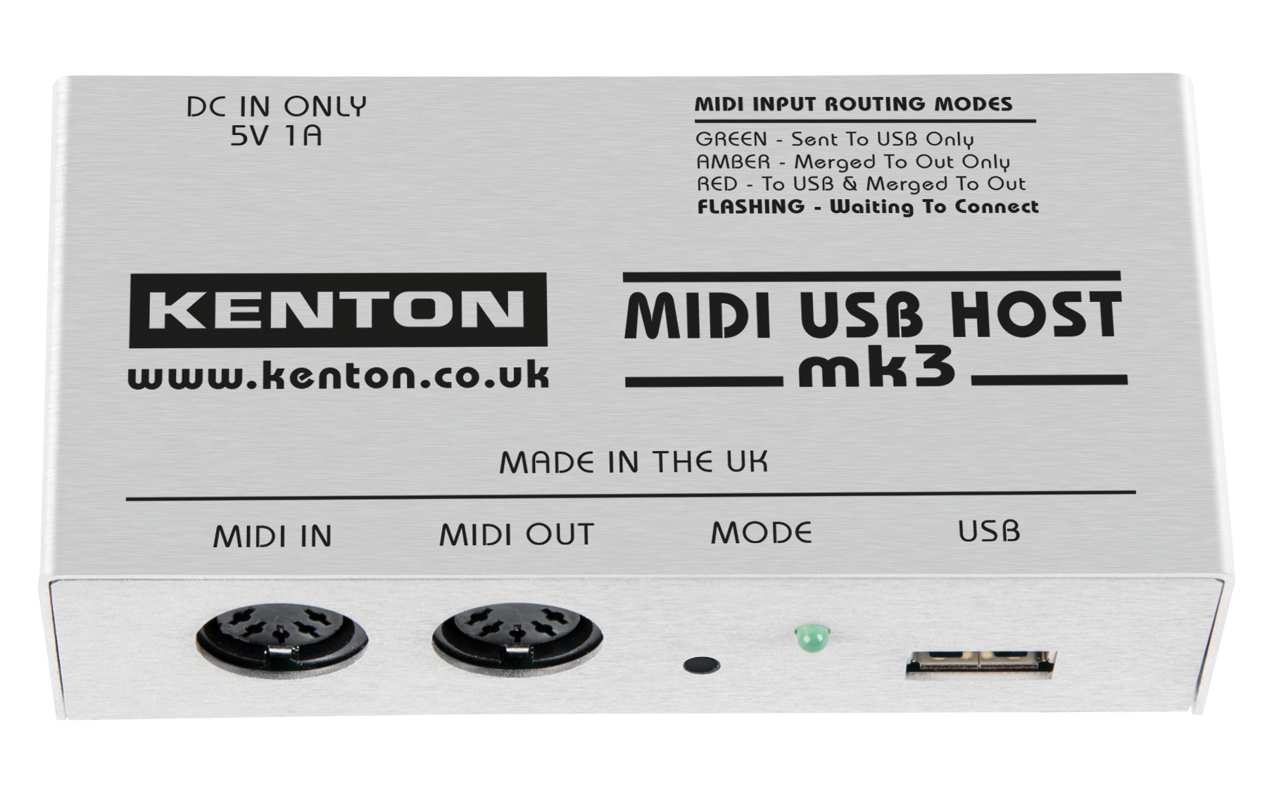 udskiftelig gerningsmanden anspændt Kenton MIDI USB Host MkII (for Class Compliant MIDI devices) - Control  Voltage