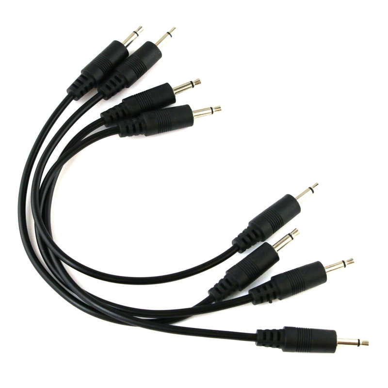 Ad Infinitum 6" Black 3.5mm Patch Cables 4pk