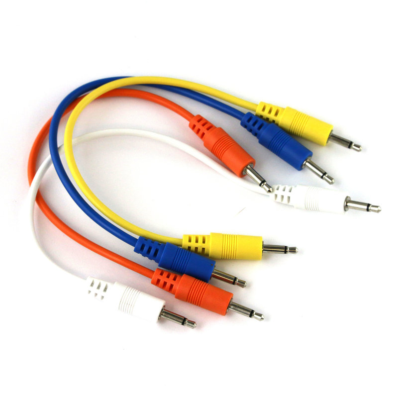 Ad Infinitum 6" Multicolor 3.5mm Patch Cables 4pk