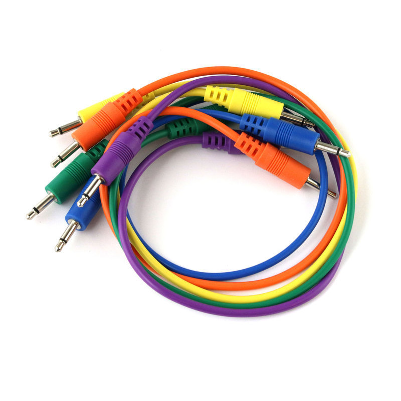 Ad Infinitum 12" Multicolor 3.5mm Patch Cables 5pk