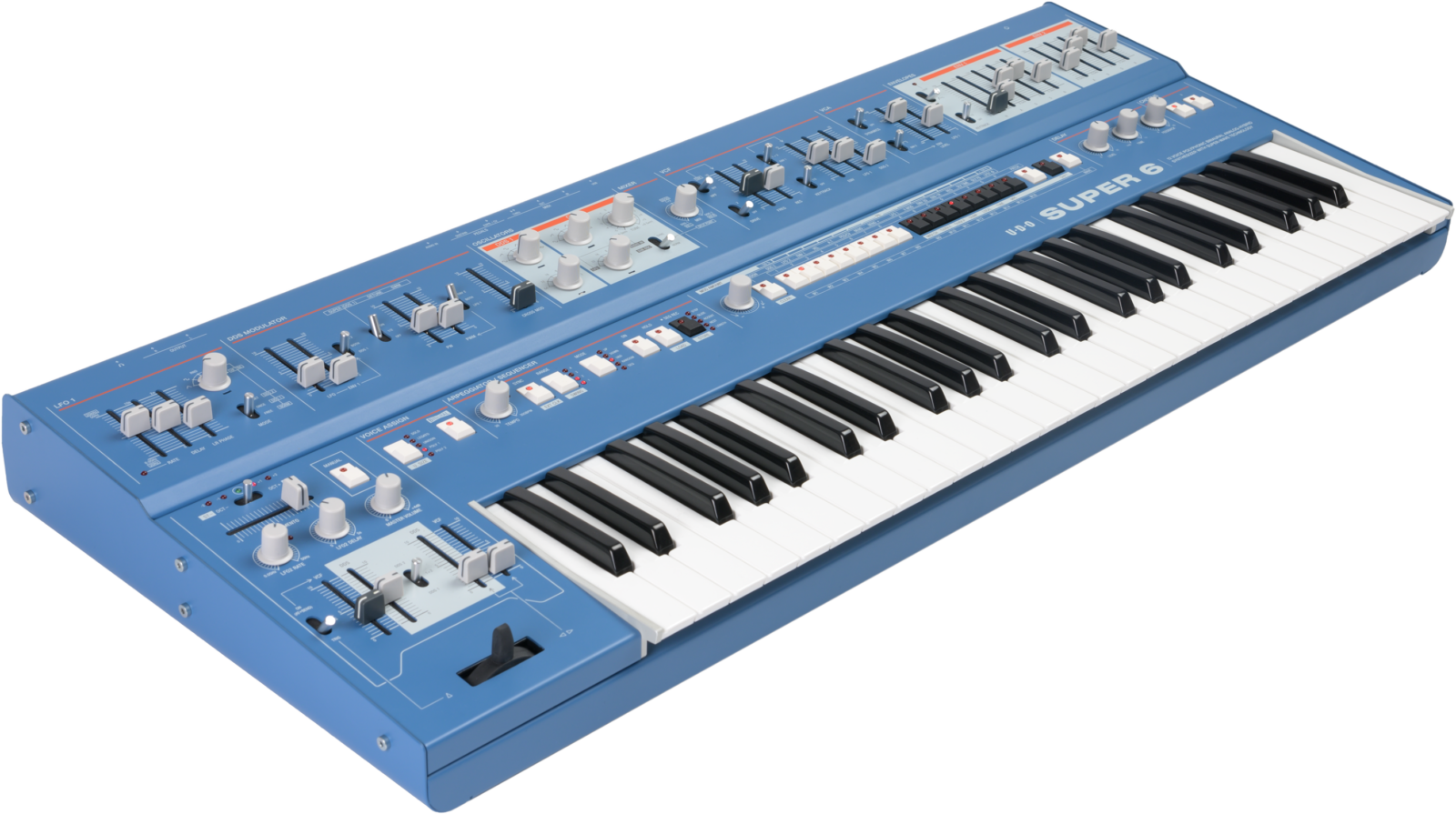 UDO Audio Super 6 Keyboard, BLUE