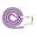 MyVolts Candycords 1/4" Straight to Right-Angle Mono Curly Cable, Purple