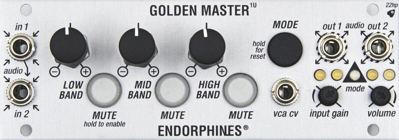 Endorphin.es Golden Master 1U, Silver