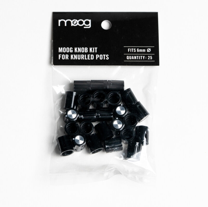 Moog Knob Kit, 25pc (for 6mm knurled pots)