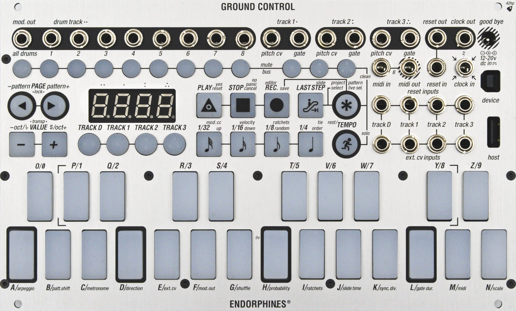 Endorphin.es Ground Control ユーロラックシーケンサー