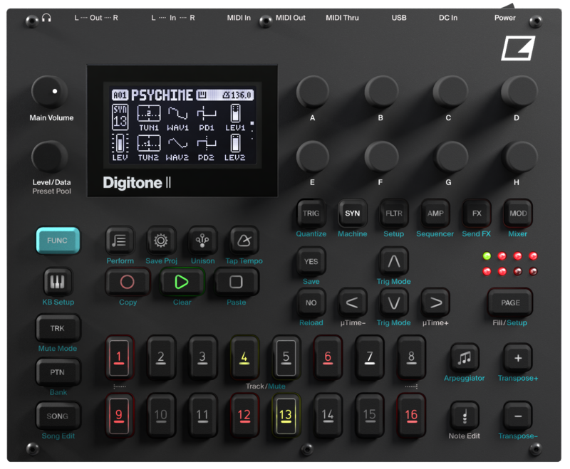DTM・DAW elektron digitone Elektron Digitone II - Control Voltage