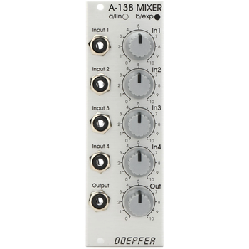 鍵盤楽器 Doepfer A-138n Narrow Mixer Doepfer A-138s Mini Stereo Mixer - Perfect Circuit