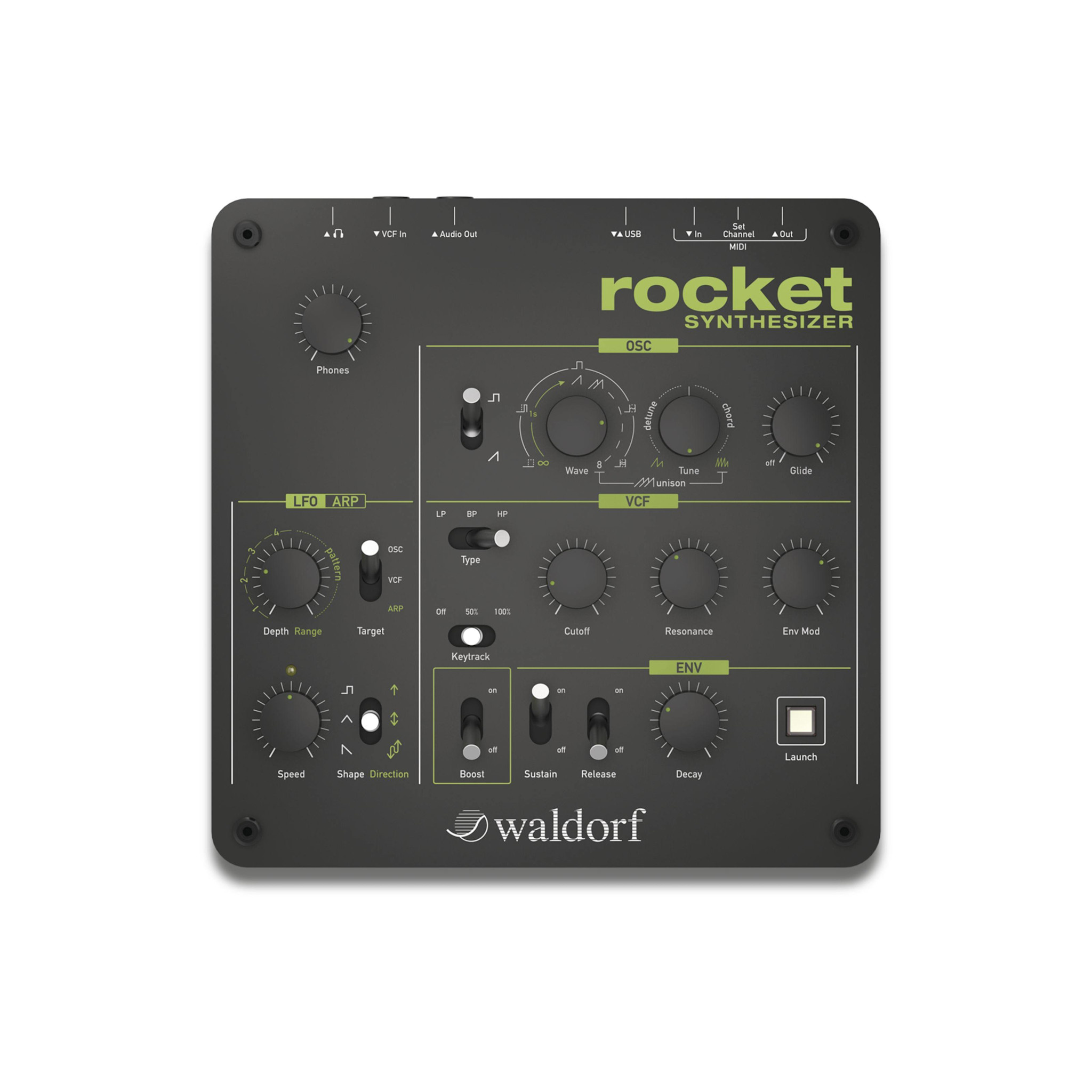 Waldorf Rocket Analog Desktop Synthesizer, USED