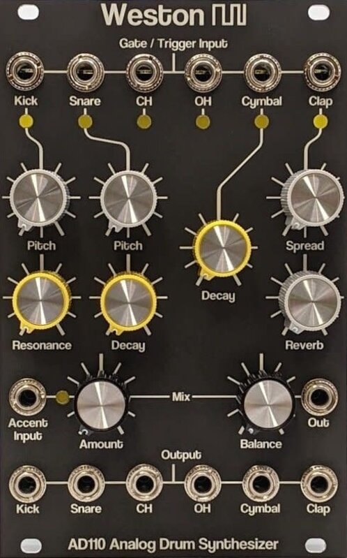 Weston Precision Audio AD110 Analog Drums, OPEN-BOX