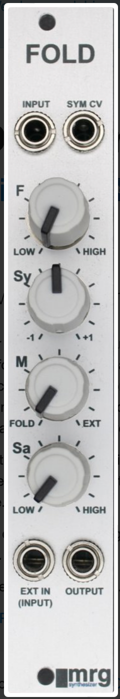 MRG Synthesizers FOLD, USED