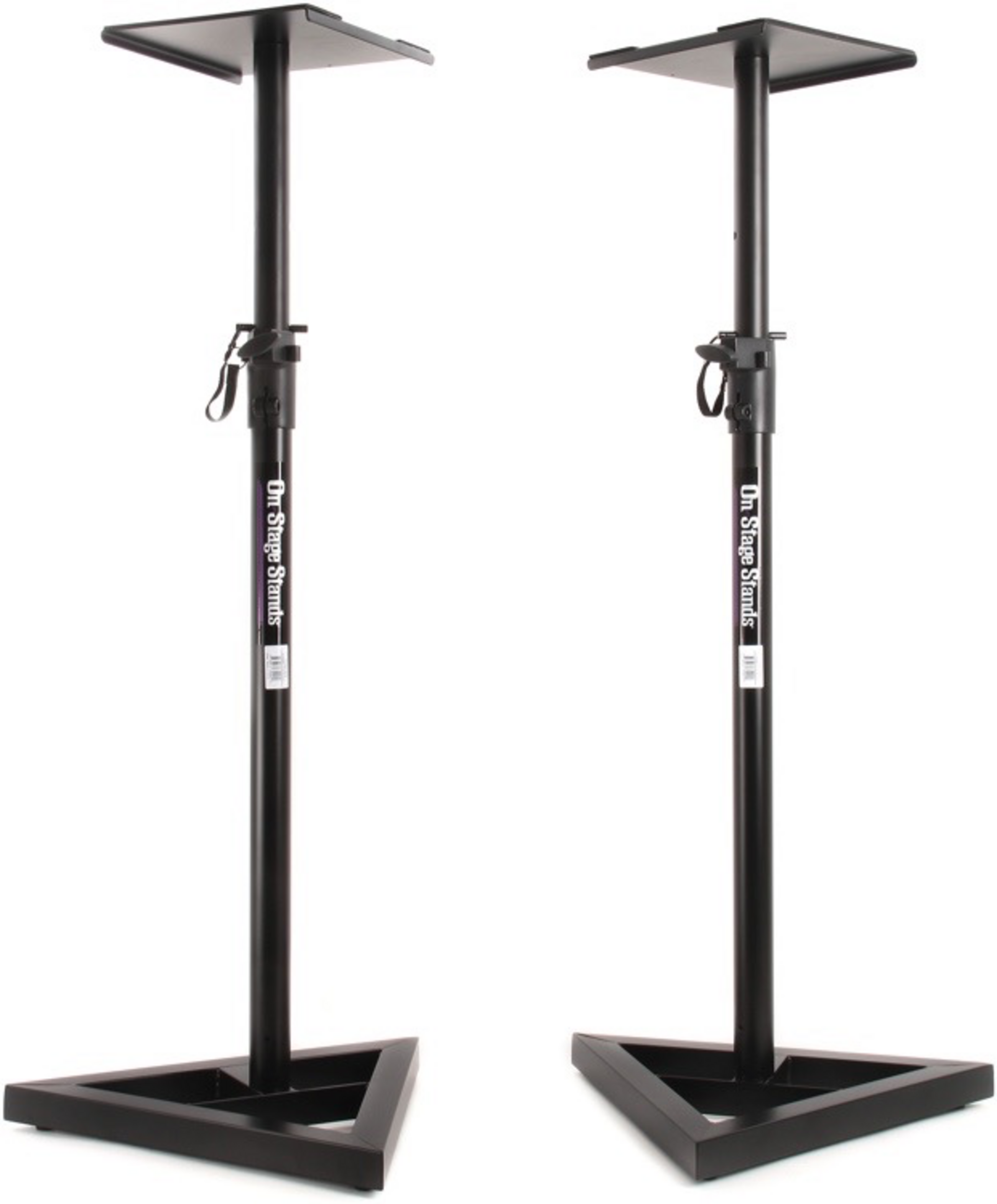 On-Stage Stands Floor Monitor Stands (Pair) - Control Voltage