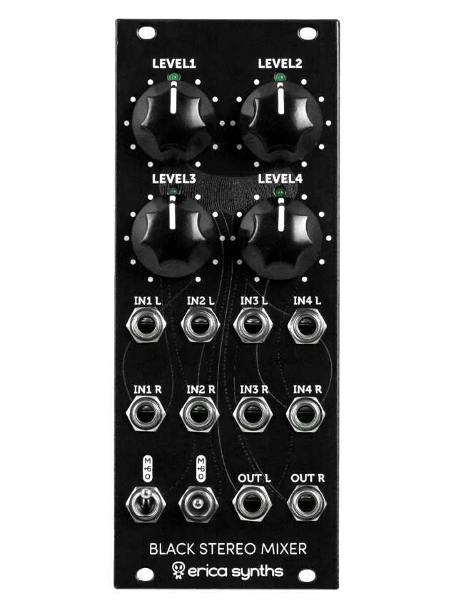 Erica Synths Black Stereo Mixer V3, USED