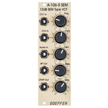 Doepfer A-106-5SE 12dB SEM VCF Filter (Special Edition), USED