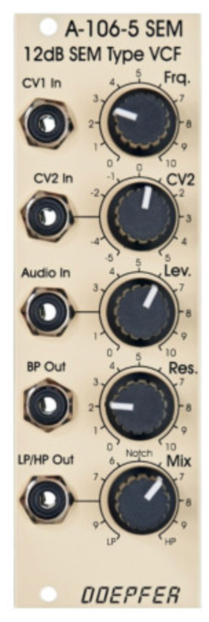 Doepfer A-106-5SE 12dB SEM VCF Filter (Special Edition), USED