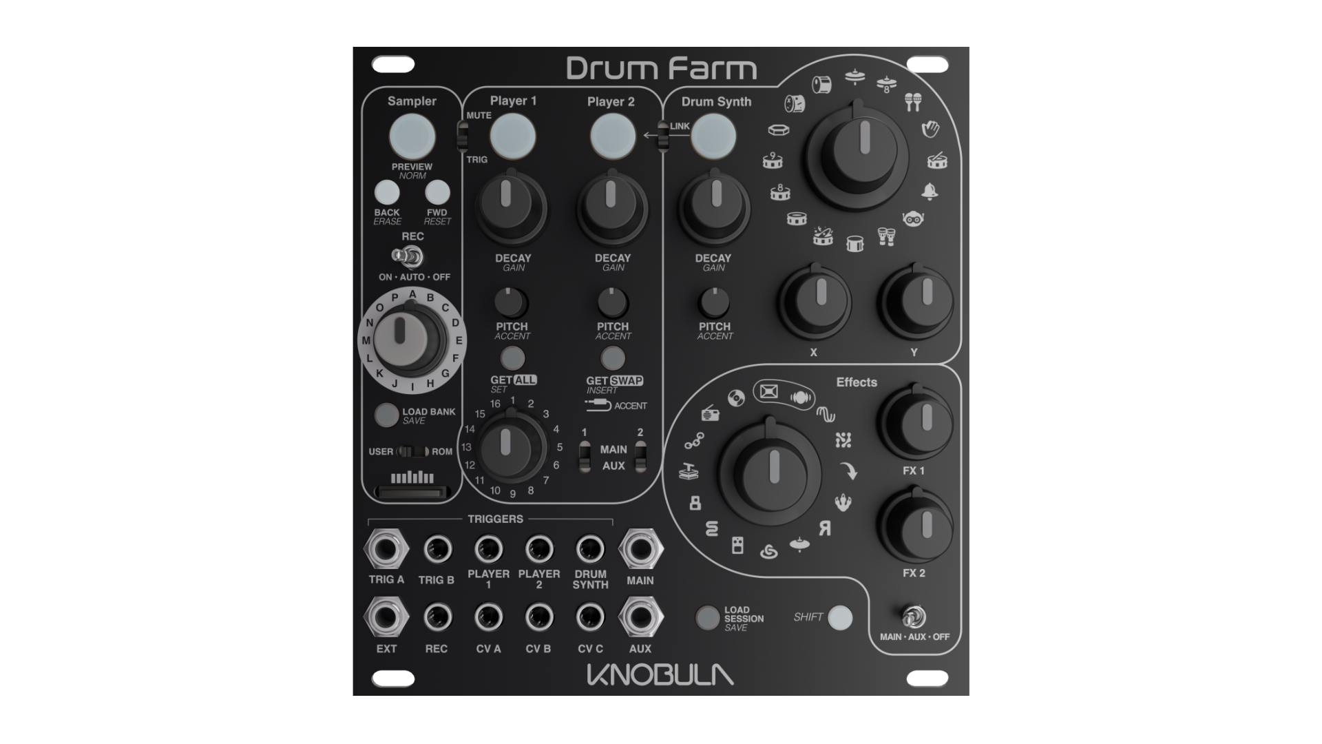 Knobula Drum Farm, Dark Mode, PRE-ORDER