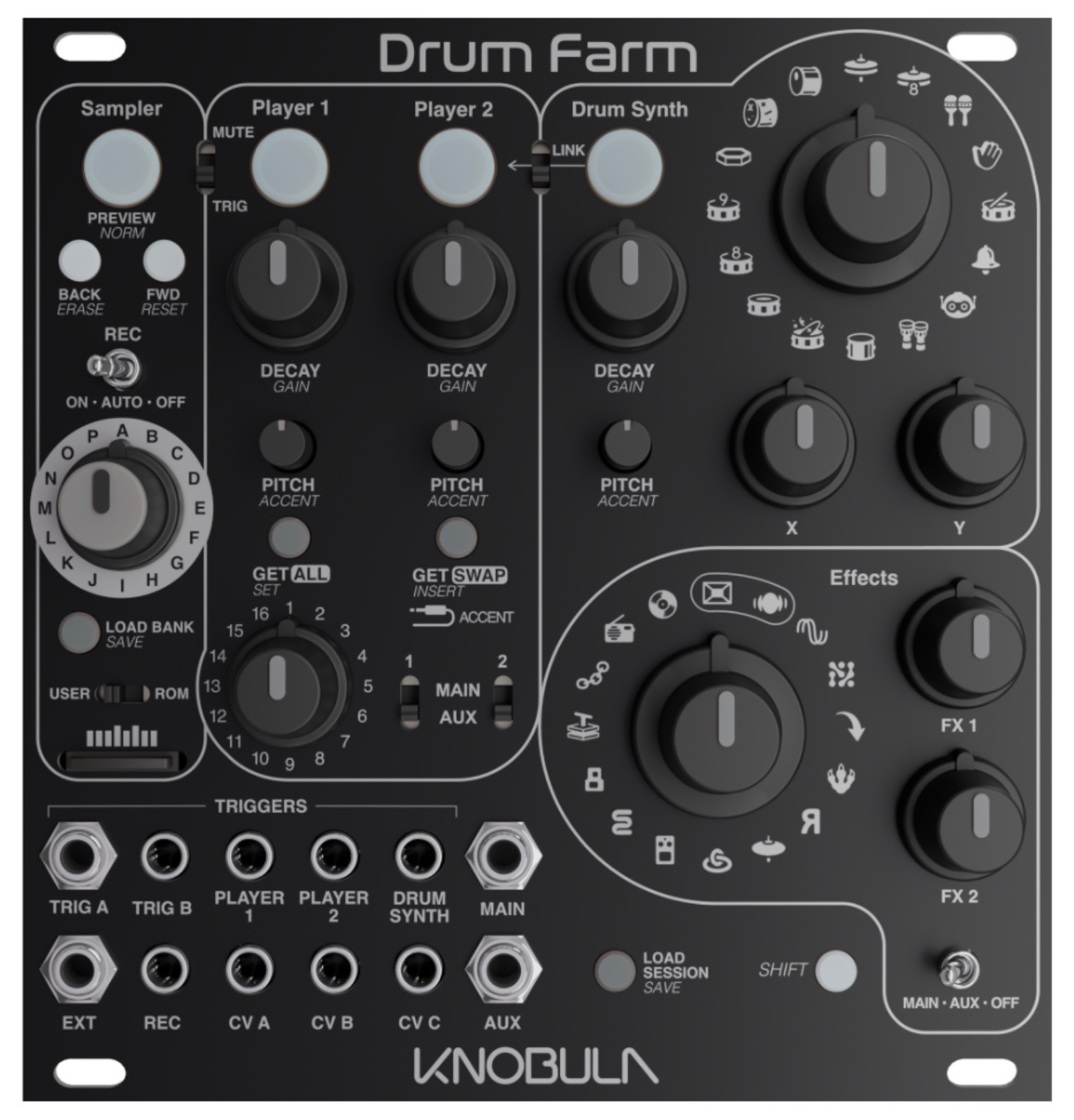 Knobula Drum Farm, Dark Mode, PRE-ORDER