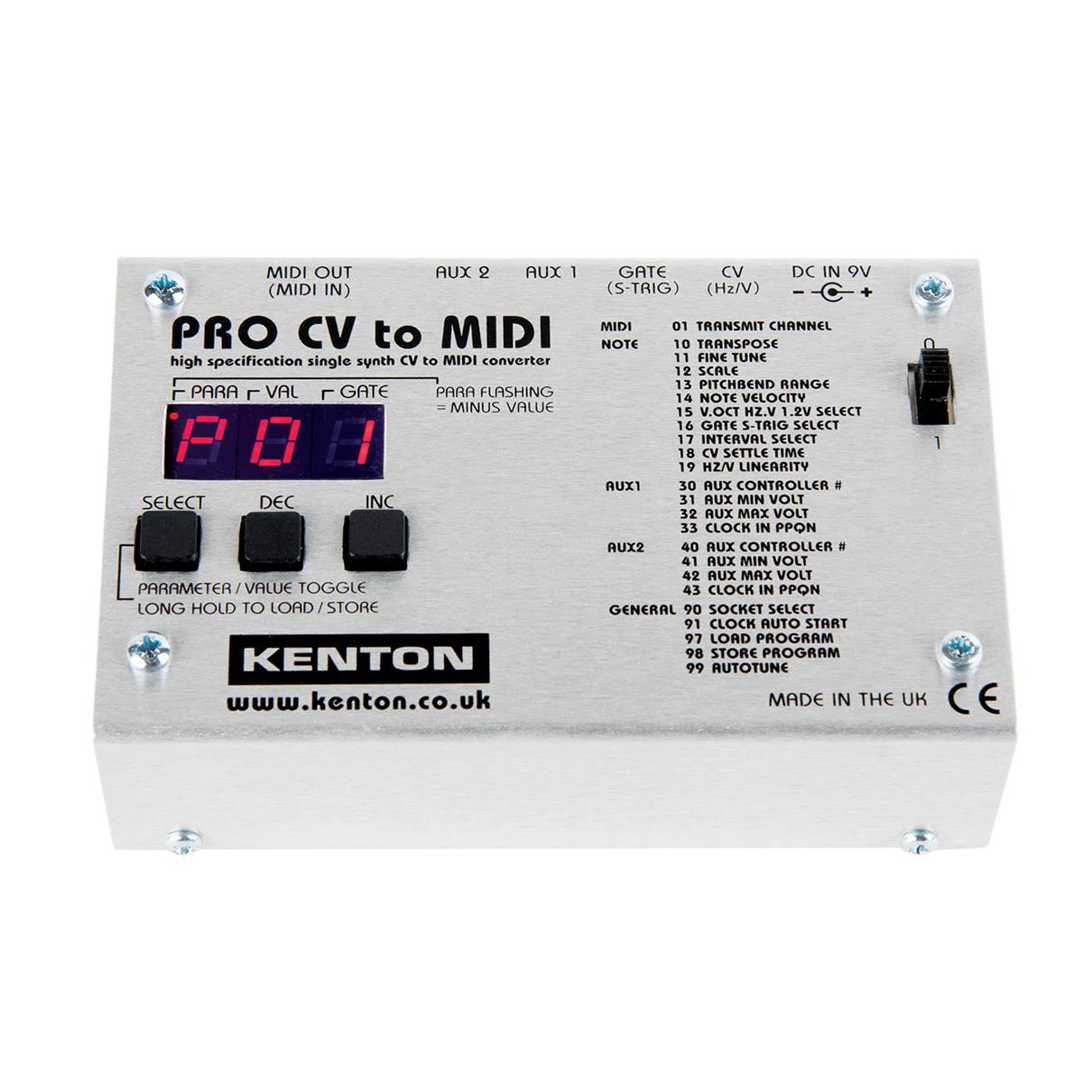 Kenton Pro CV to MIDI, USED