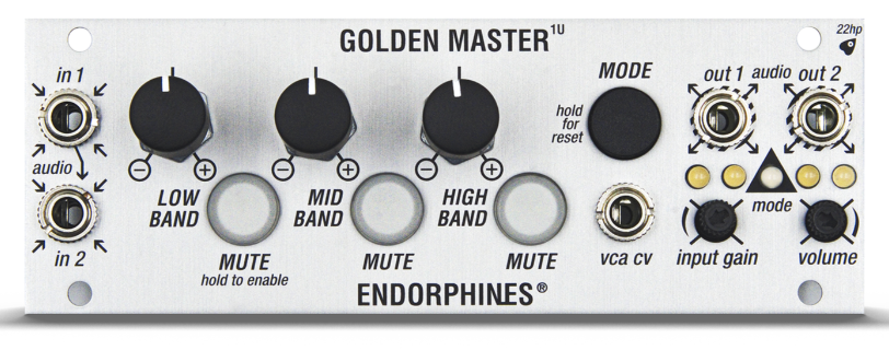 Endorphin.es Golden Master 1U,Silver, USED
