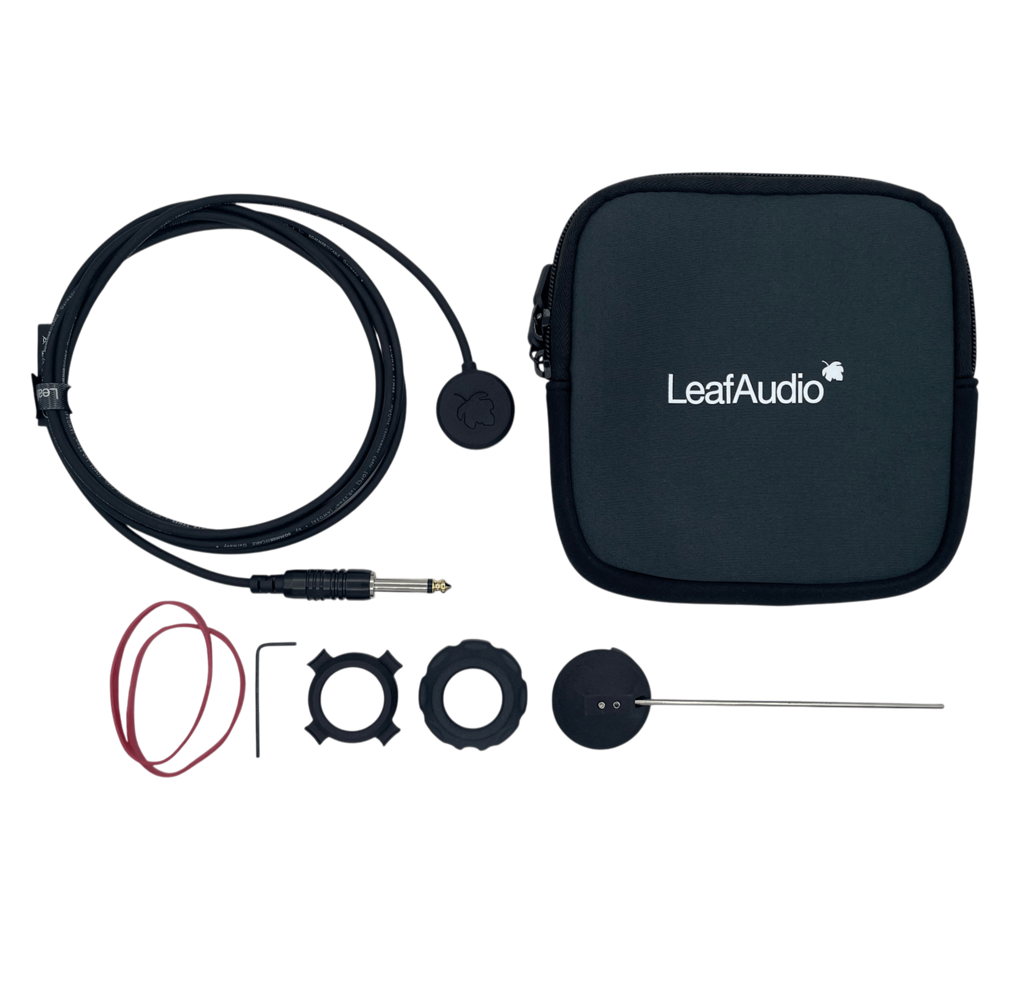 Leaf Audio Contact Mic, 1/4" TS connector, 6.5ft