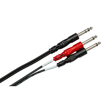 Hosa Cable, 1/4" Stereo to Dual 1/4" Mono, 6ft