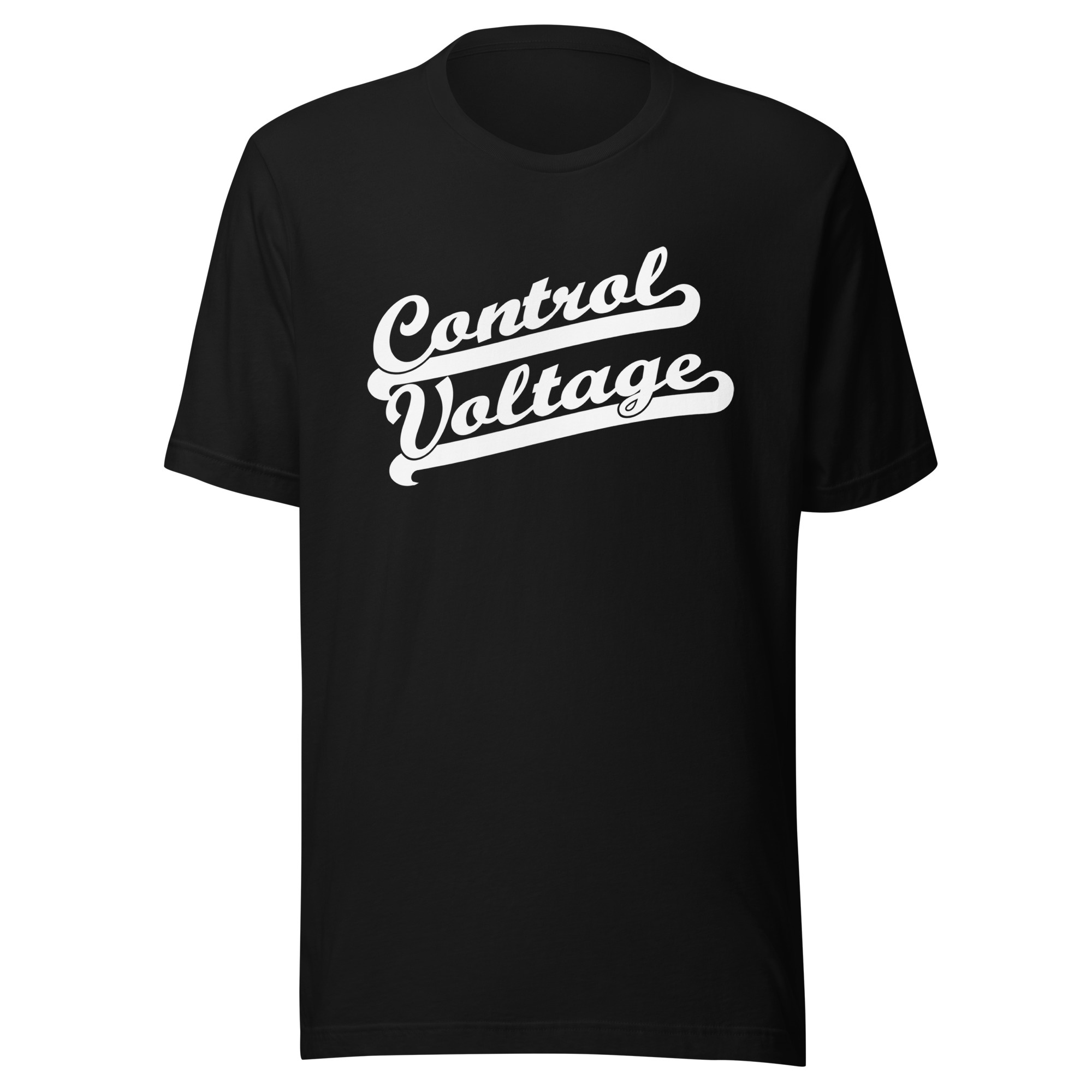 Control Voltage T-Shirt - Baseball Font