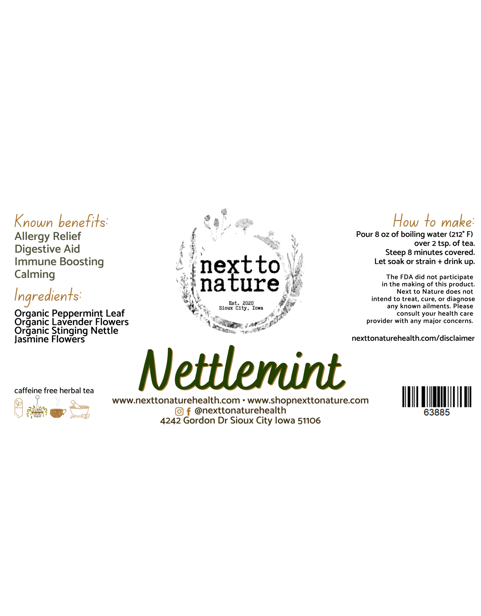 Nettlemint Herbal Tea