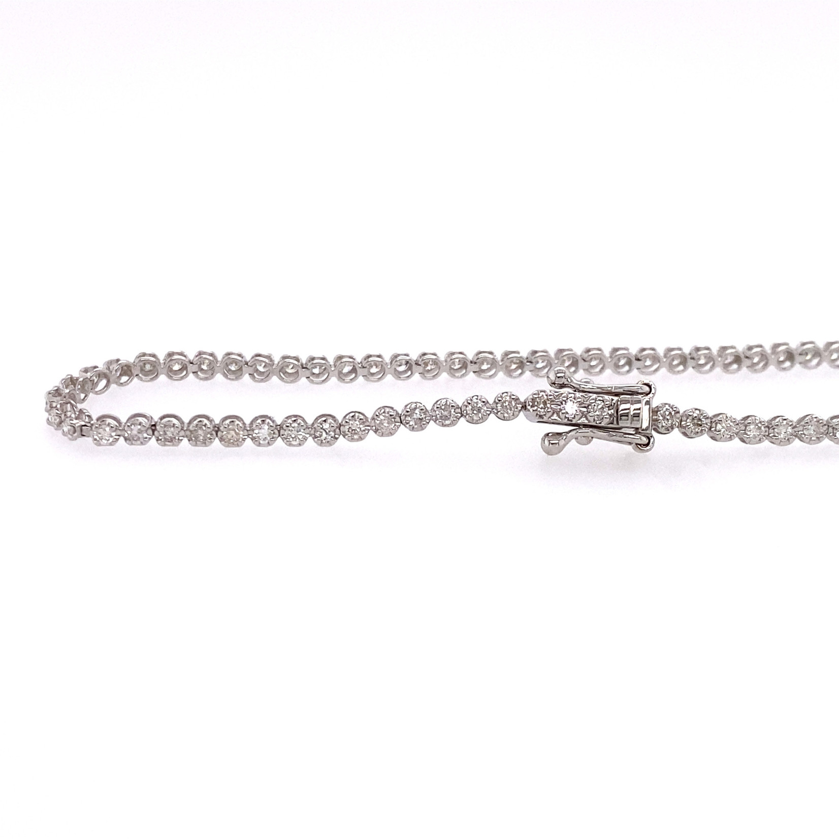 18k White Gold Tennis Bracelet