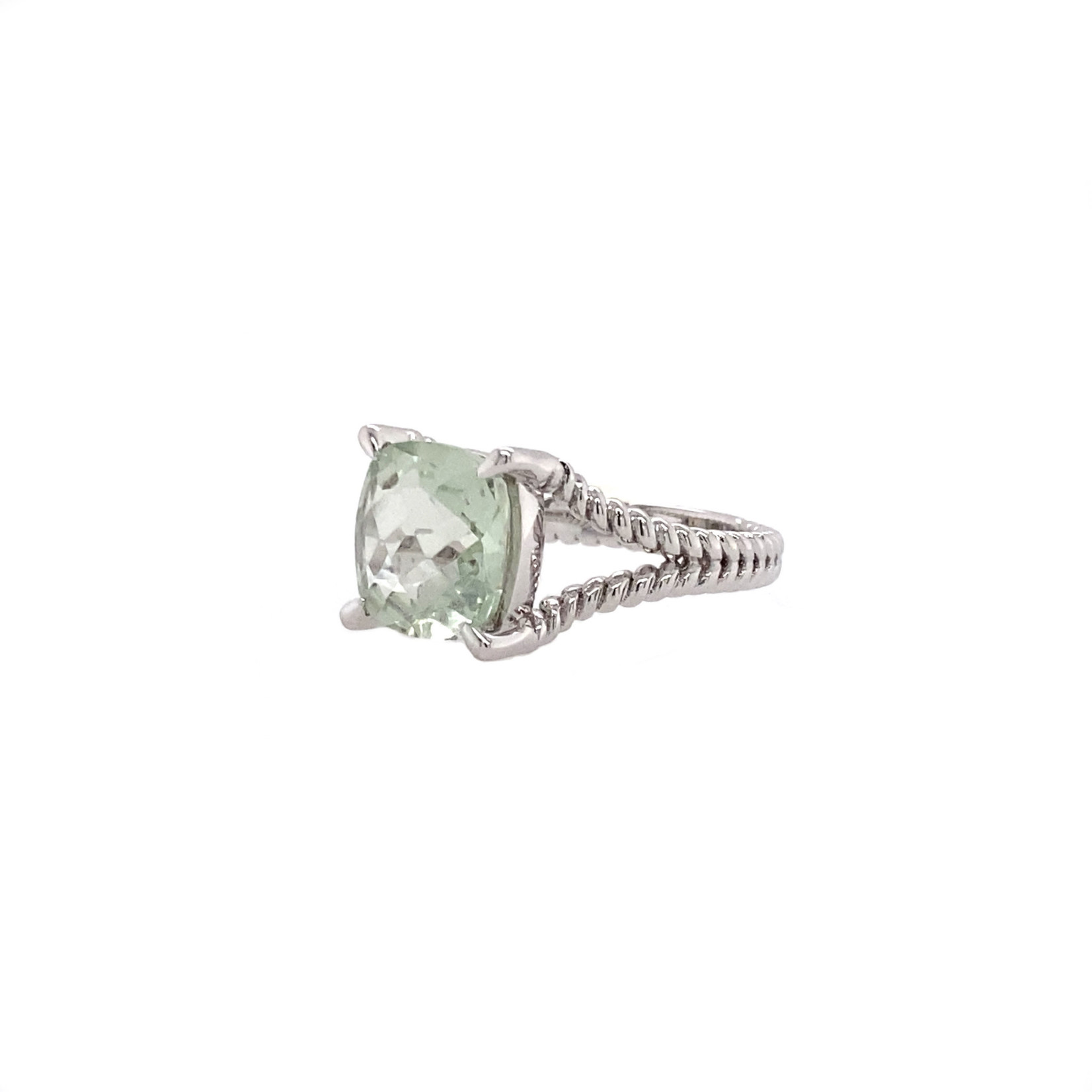 10K White Gold Amethyst Ring Size 7