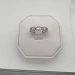 14Kt White Gold Infinity Band