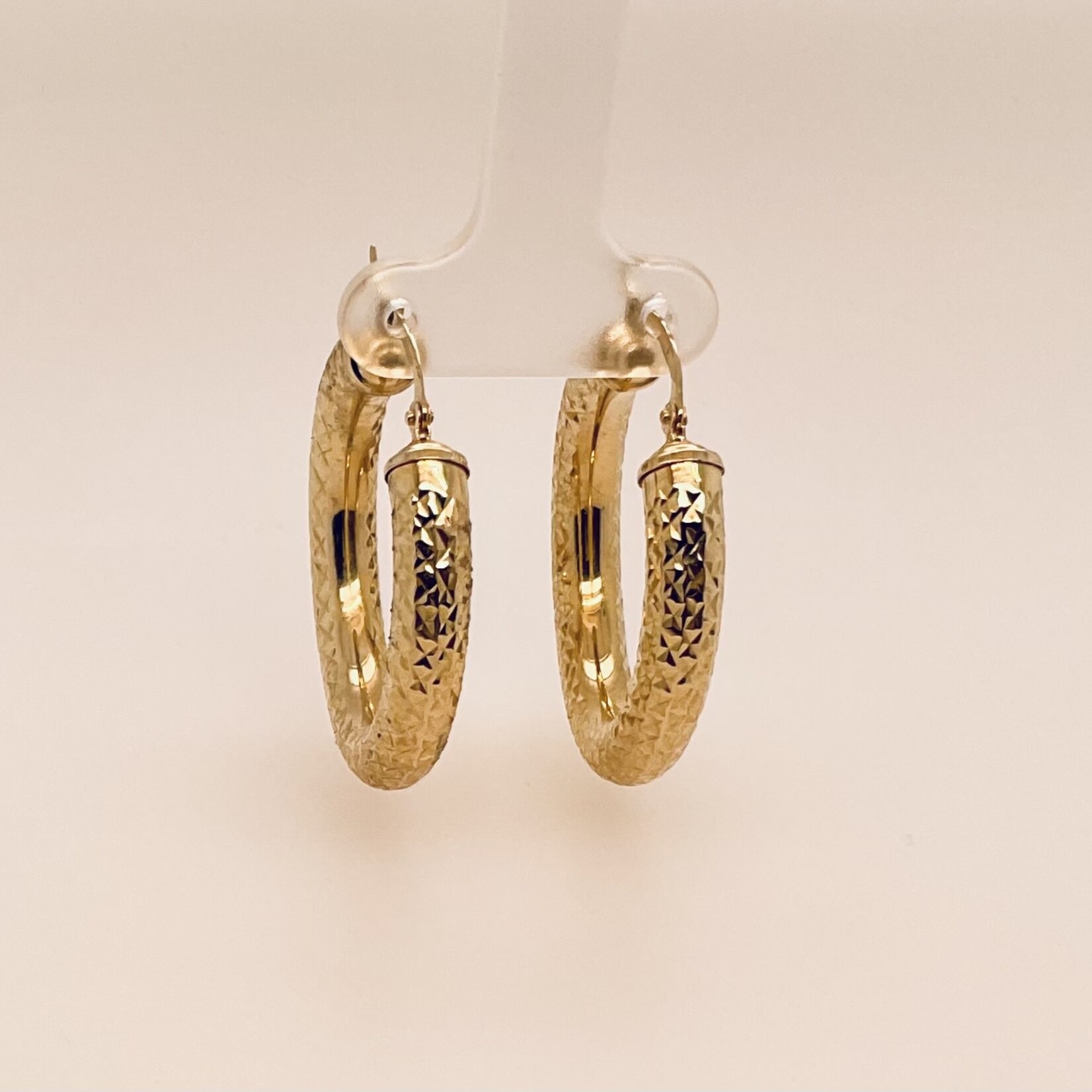 10 Kt Hoop Earrings 3.8 Gr.