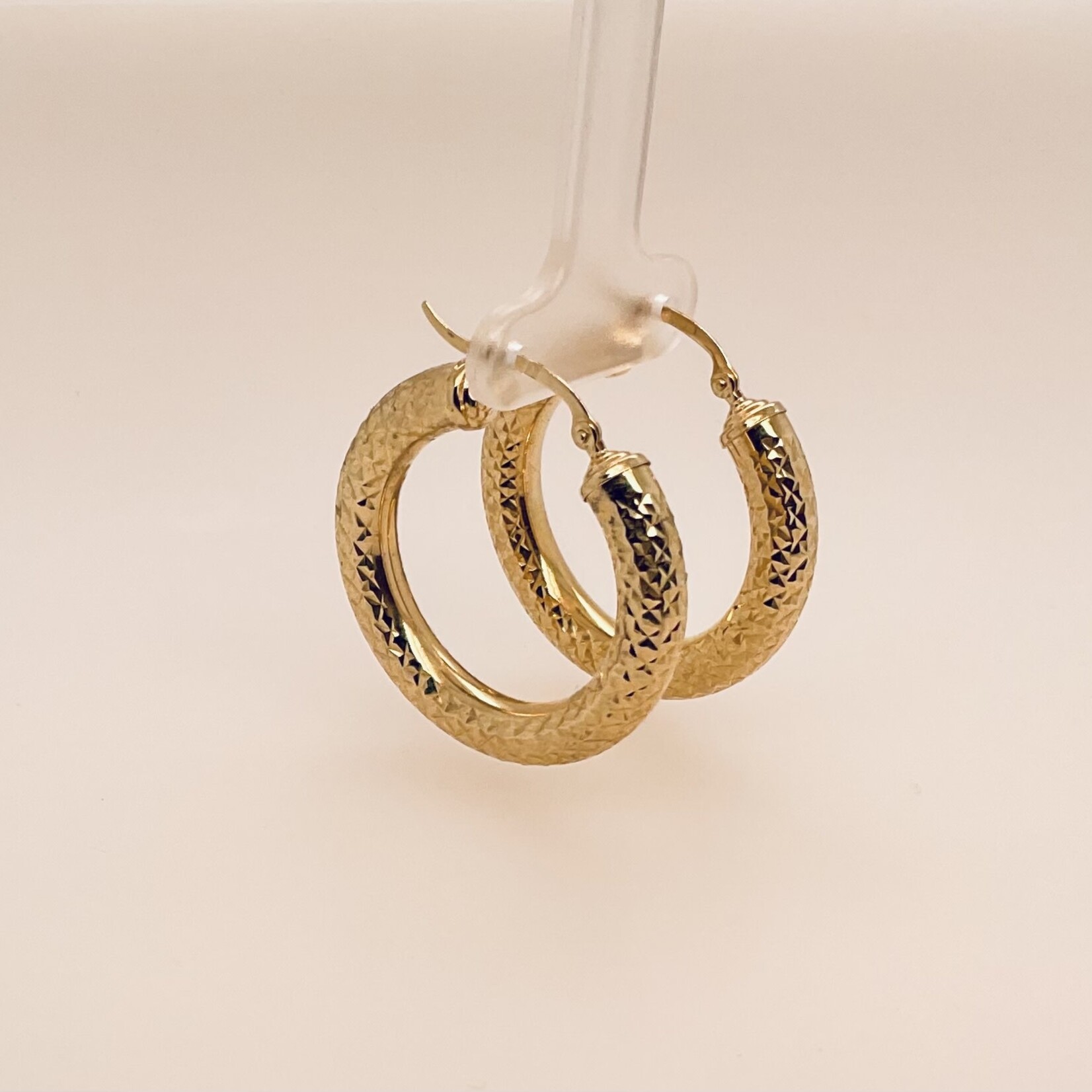 10 Kt Hoop Earrings 3.8 Gr.