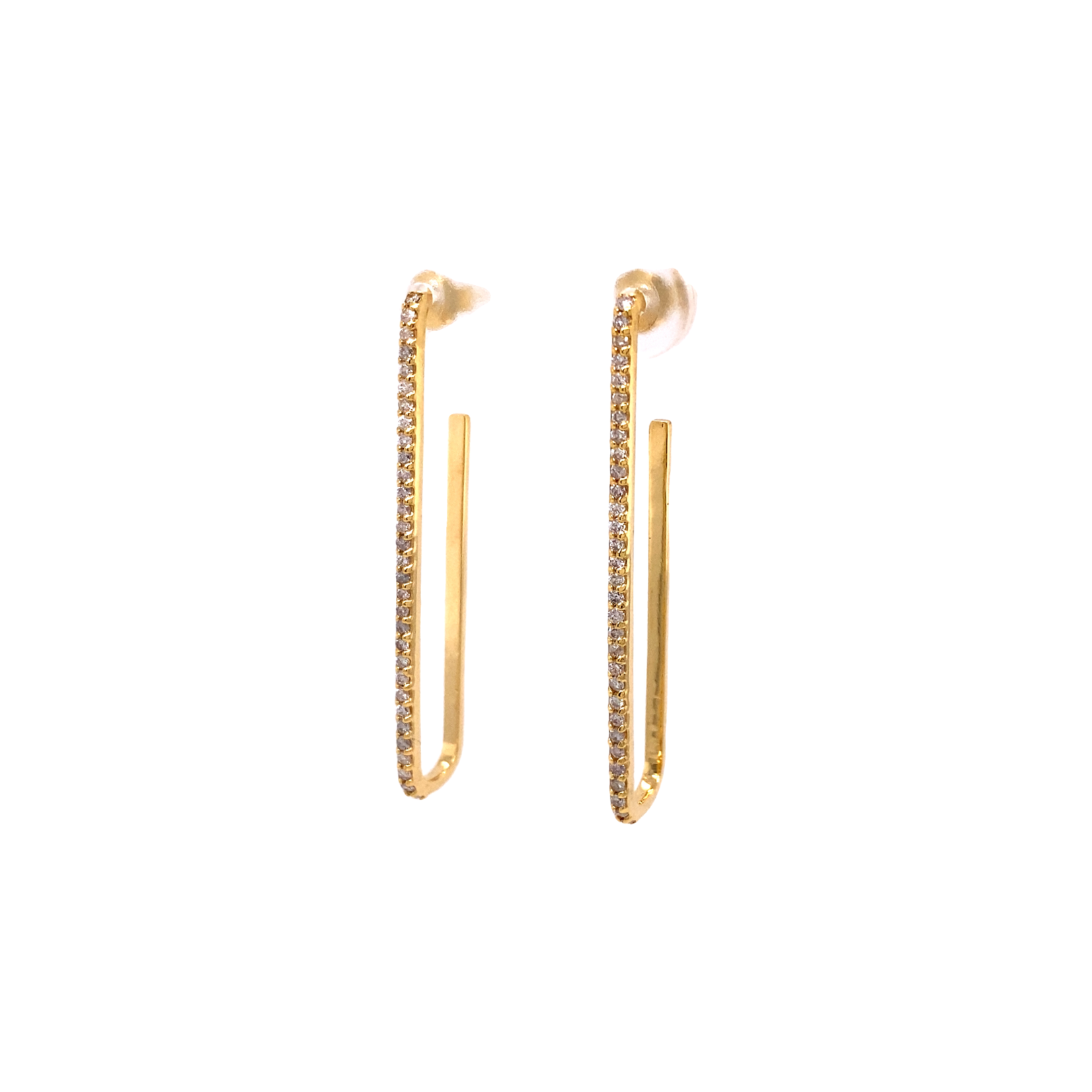 FC Creations 14k YG Diamond Clip Earrings.0.60ctw