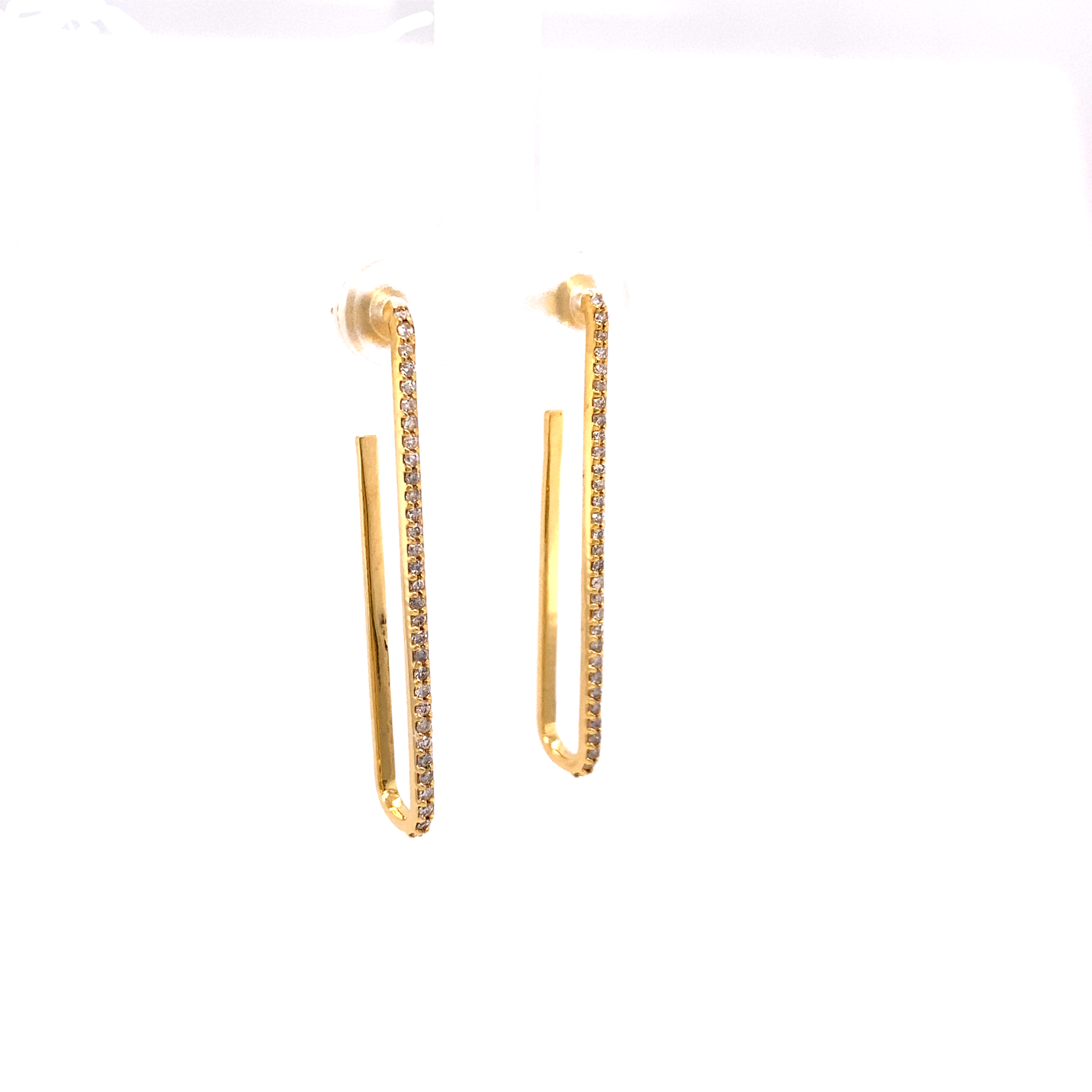 FC Creations 14k YG Diamond Clip Earrings.0.60ctw