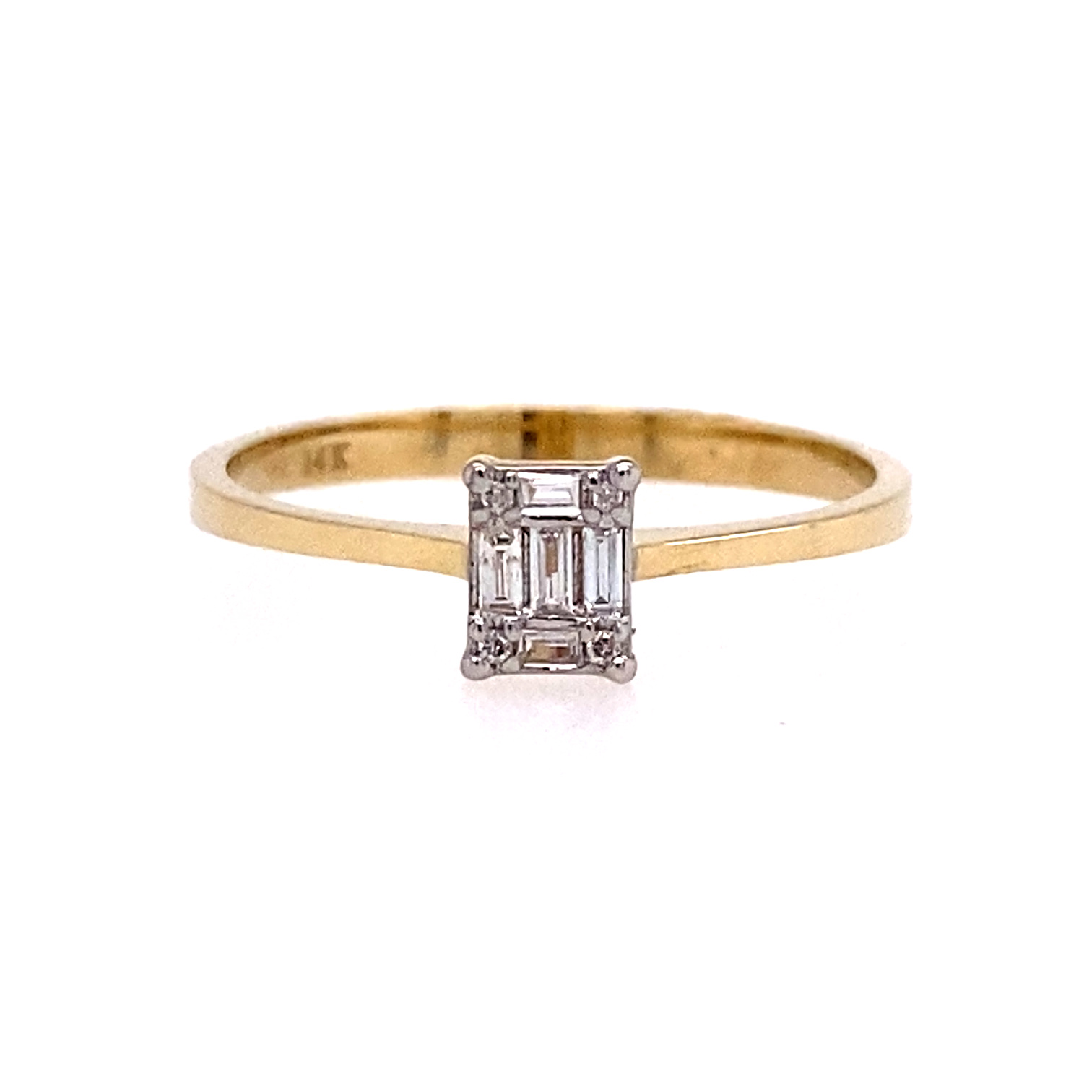 Simple baguette ring deals