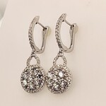 14 Kt Diamond Dangle Earrings 1.75 Ctw