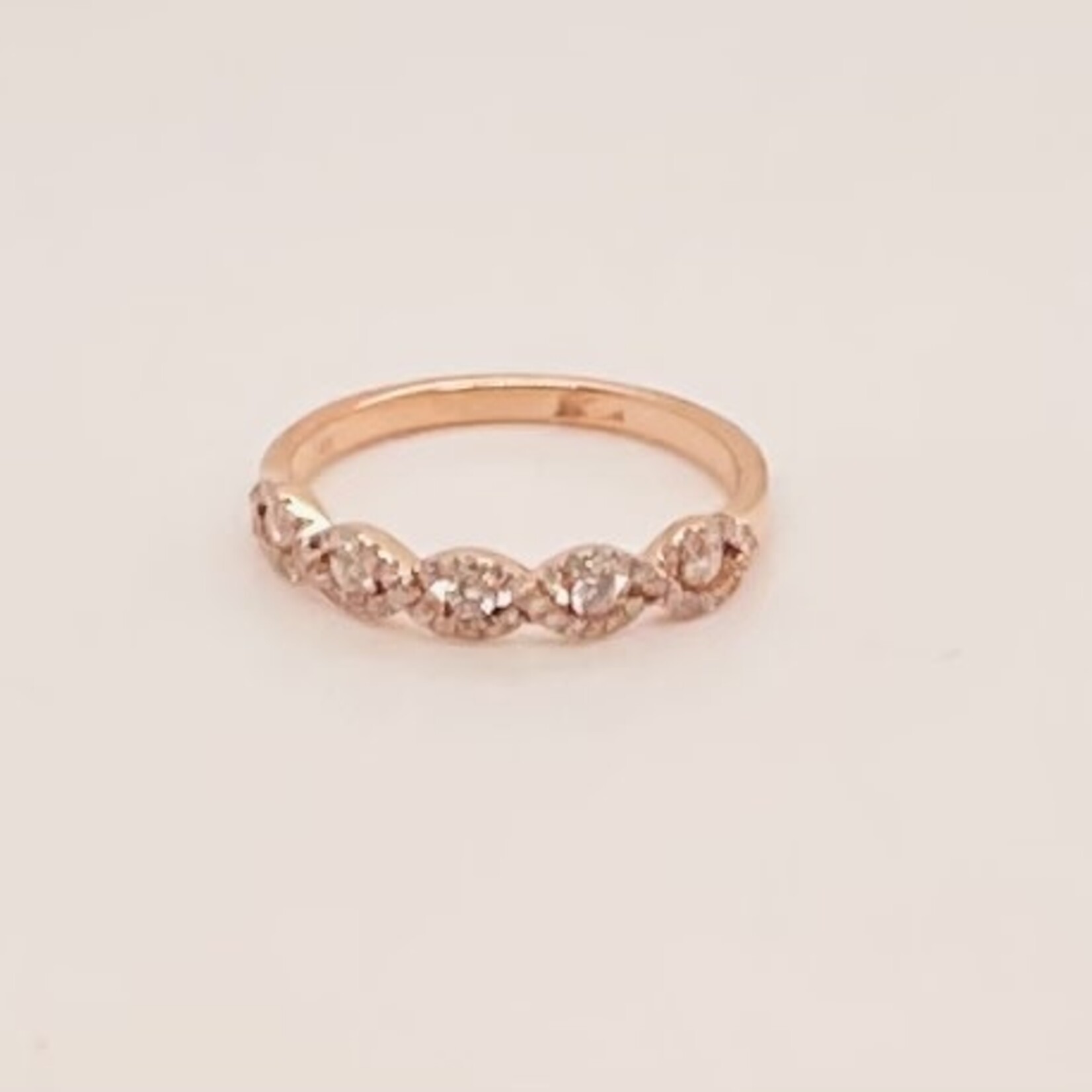 14 Kt Rose Ladies 0.40ct  Diam  Ring