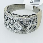 14 Kt Ladies Round Cut Diamond Fashion Ring