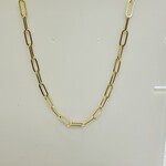 14K Yellow gold Clip necklace