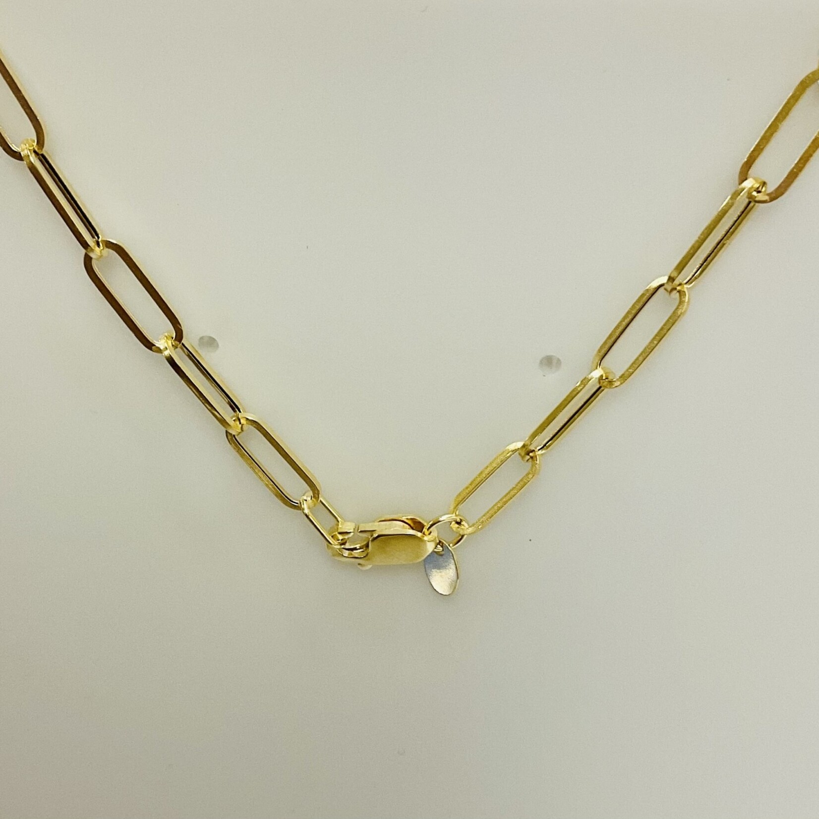 14K Yellow gold Clip necklace