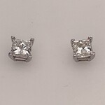 14 Kt Ladies Diamond Earrings .75 Ctw