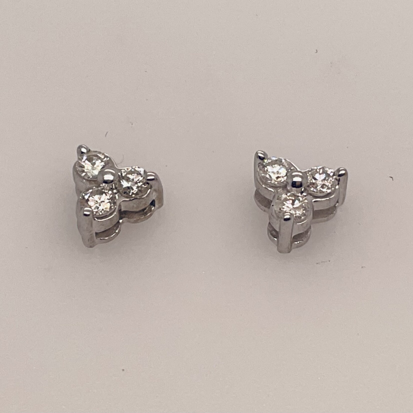 14 Kt Ladies Diamond Earrings .3 Ctw