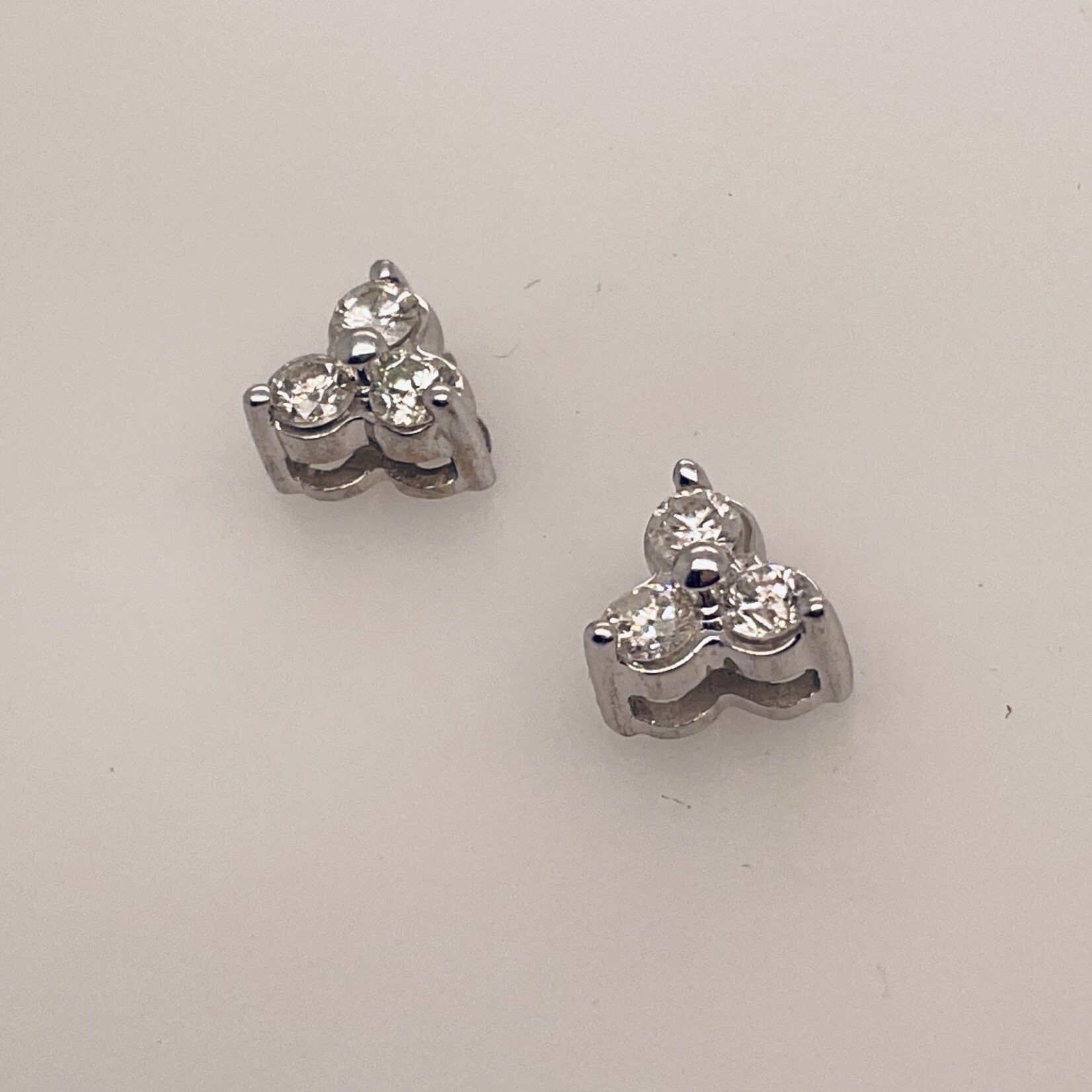 14 Kt Ladies Diamond Earrings .3 Ctw