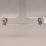 14 Kt Princess Cut Diamond Ear .18 ct ea H, VS1